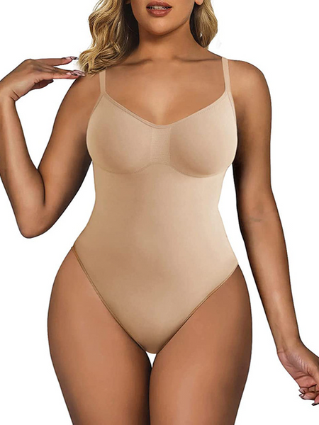 Seamless Shapewear Bodysuit with Tummy Control  HWFQHZF2XK